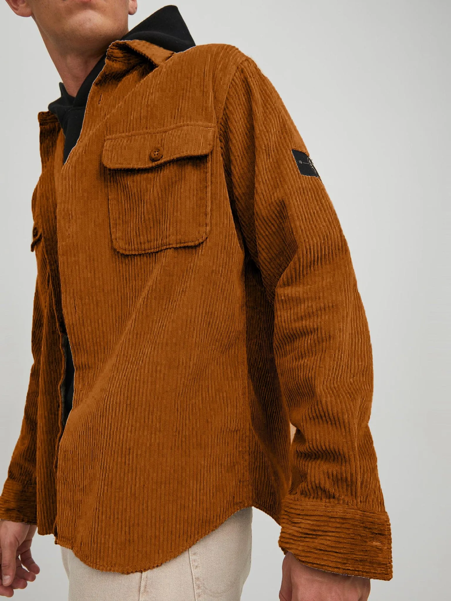 Ανδρικό τζάκετ κοτλέ JJDARREN CORD OVERSHIRT LS 12212148 | 12212148