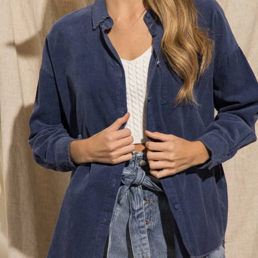 ** NEVAEH NAVY CORDUROY **