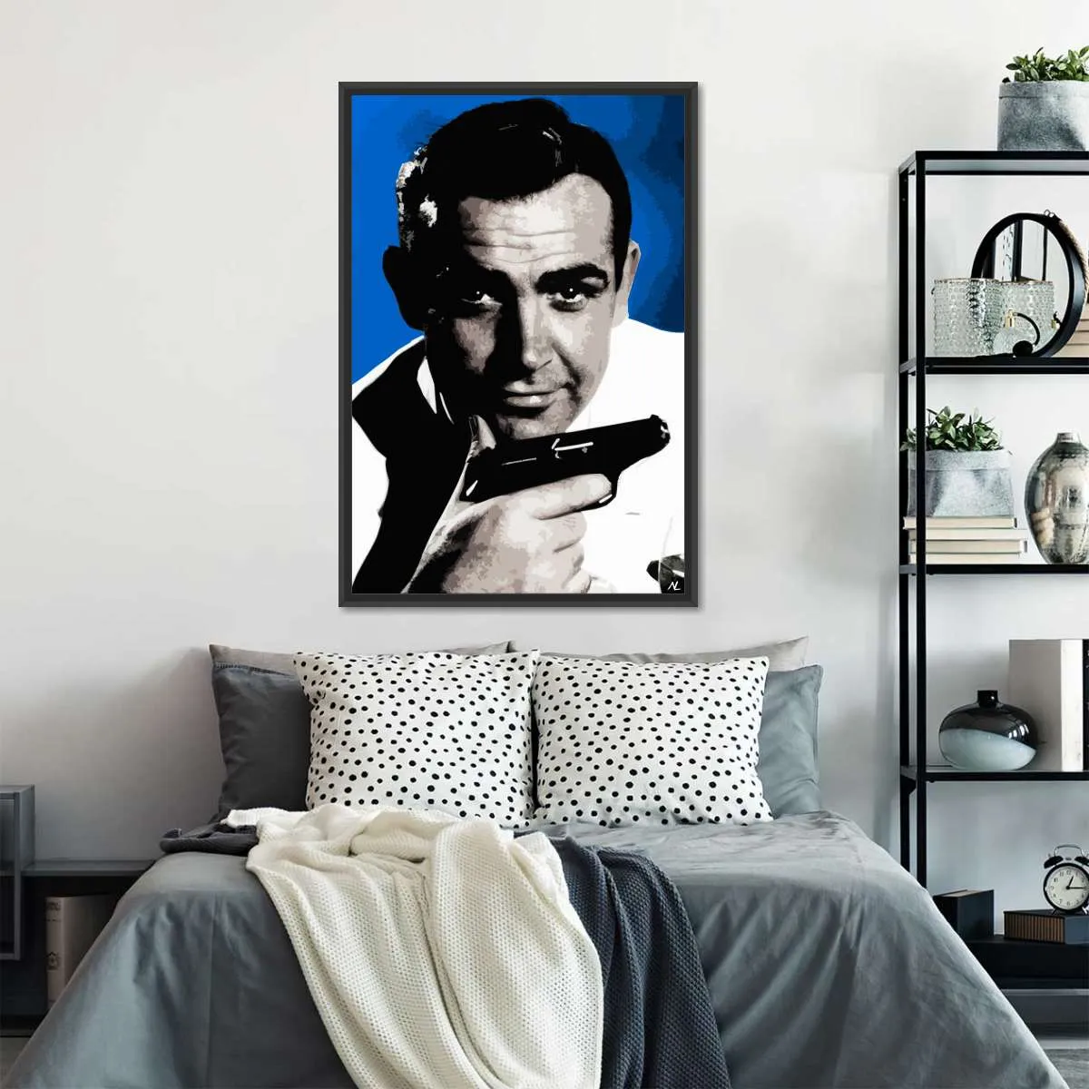 007 Sean Connery Illustration III Wall Art