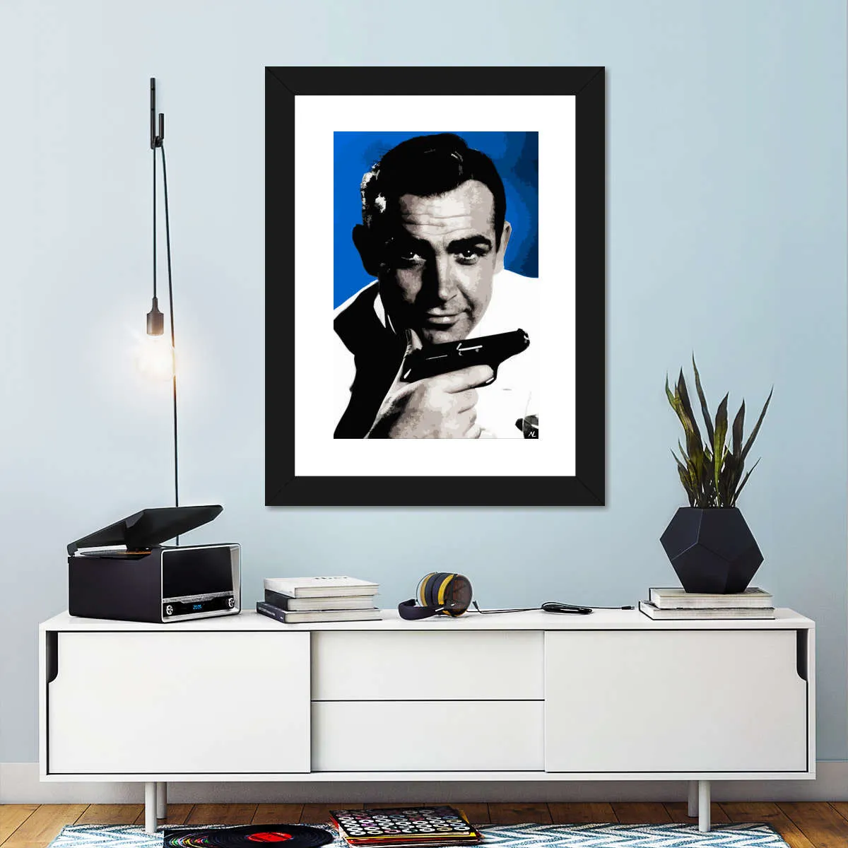 007 Sean Connery Illustration III Wall Art