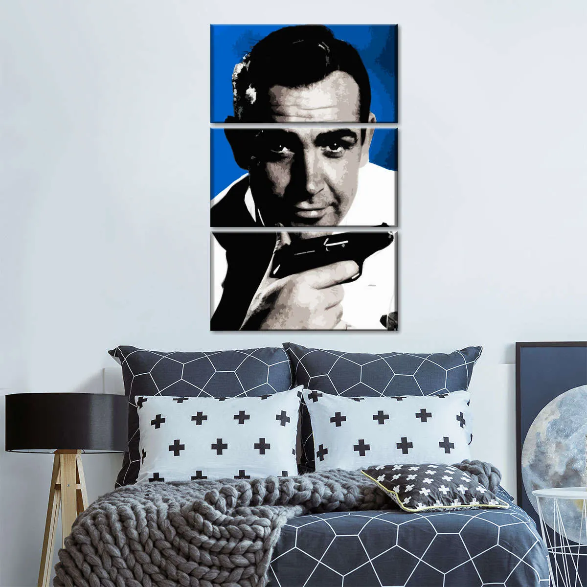 007 Sean Connery Illustration III Wall Art