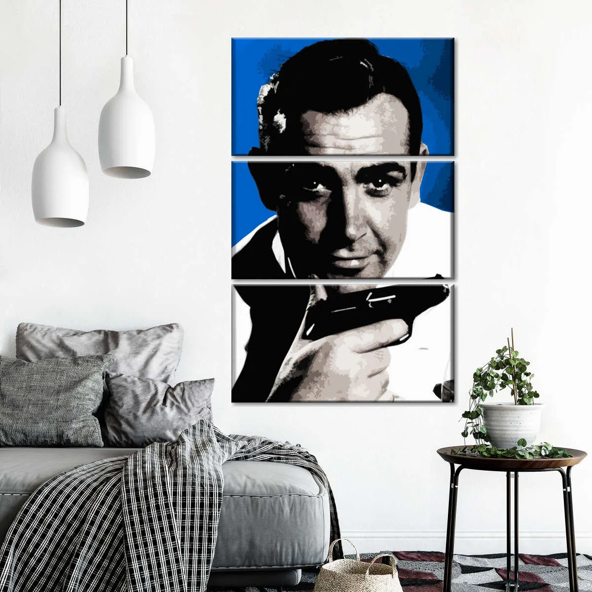 007 Sean Connery Illustration III Wall Art