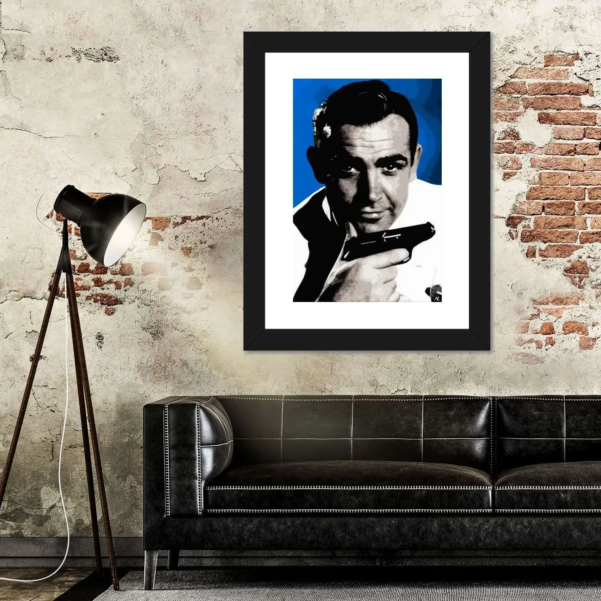 007 Sean Connery Illustration III Wall Art