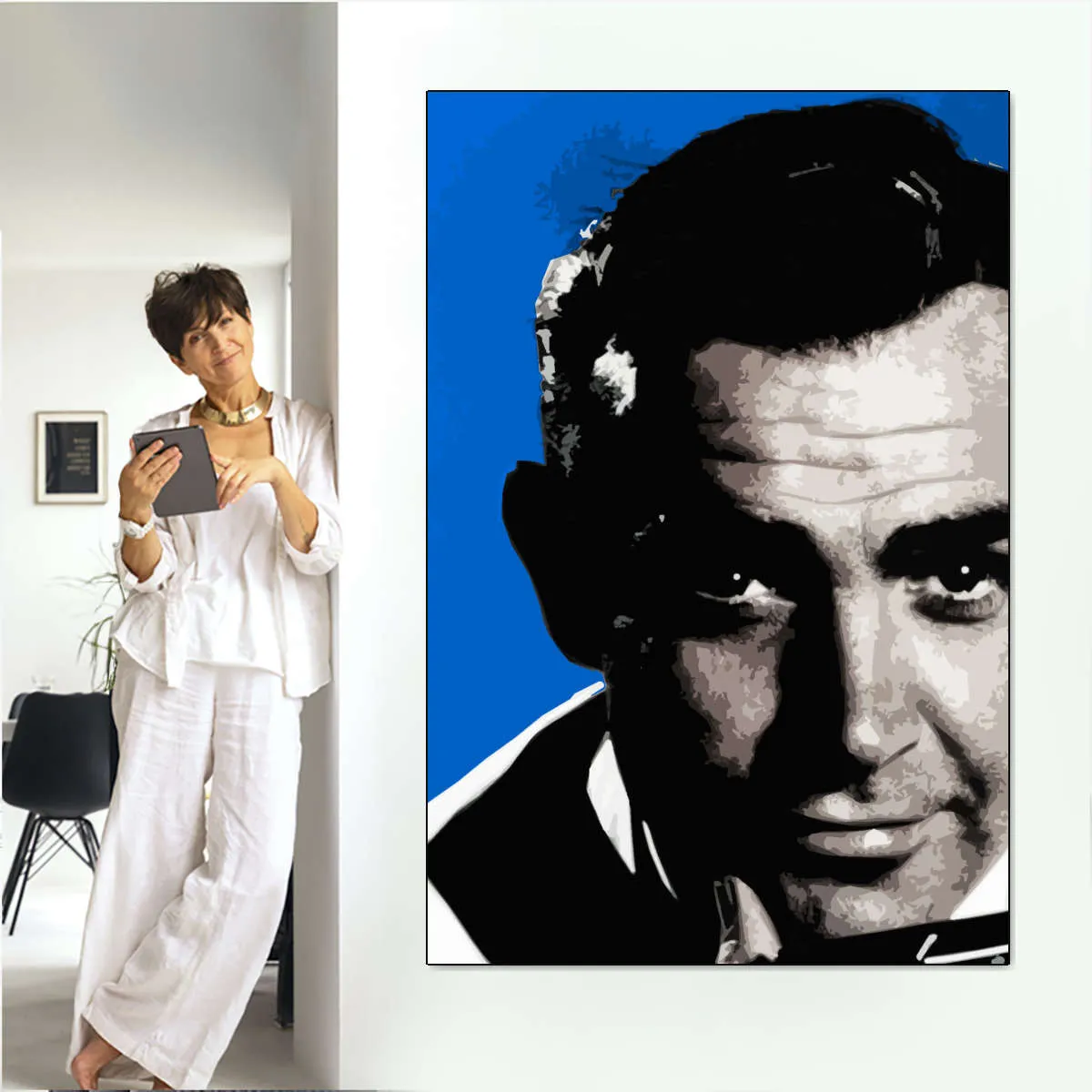 007 Sean Connery Illustration III Wall Art