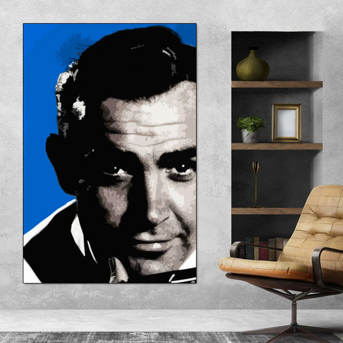 007 Sean Connery Illustration III Wall Art