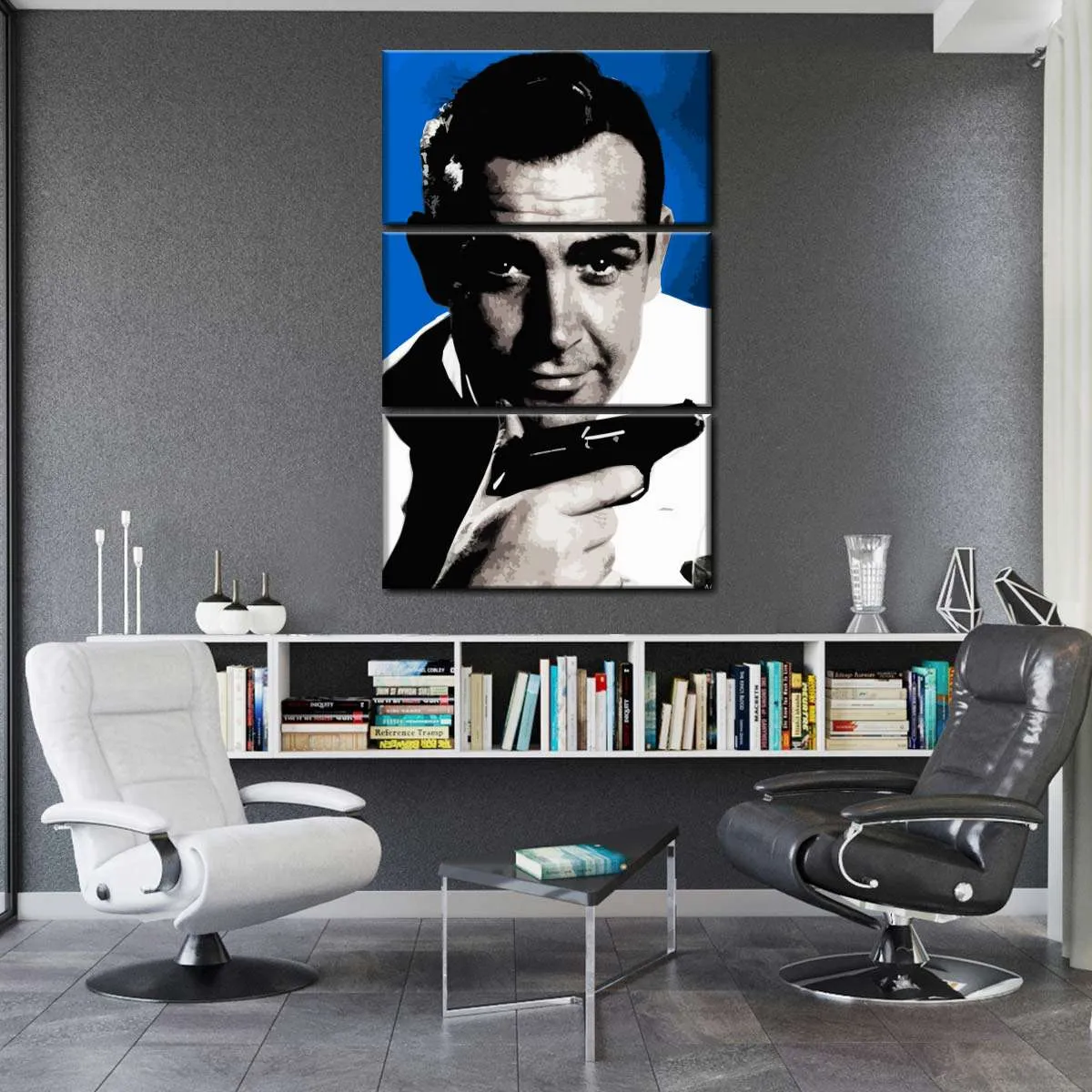 007 Sean Connery Illustration III Wall Art