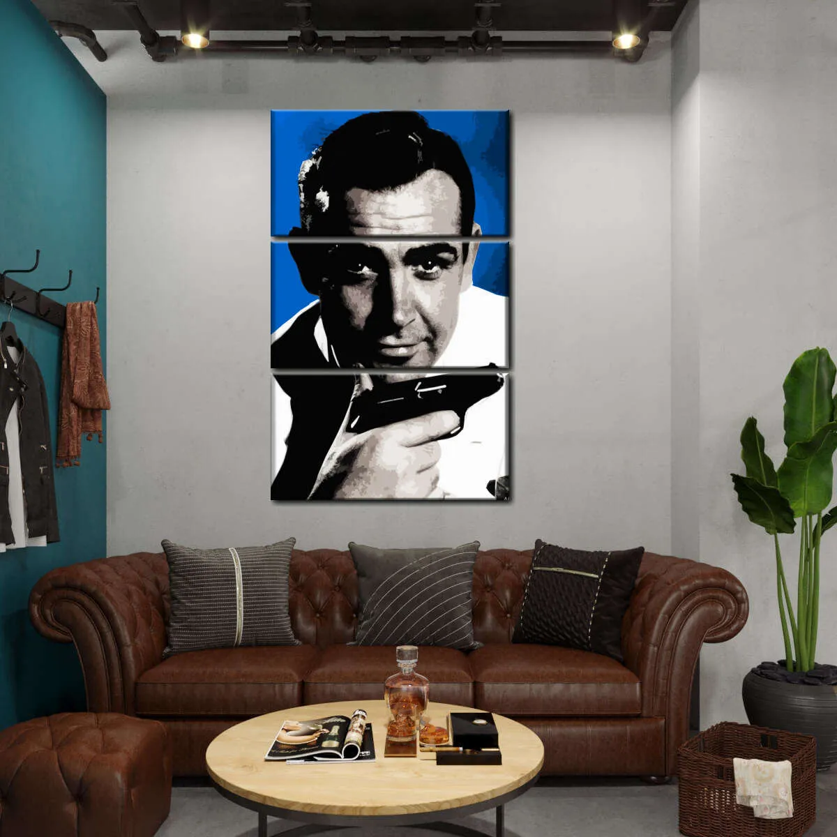 007 Sean Connery Illustration III Wall Art