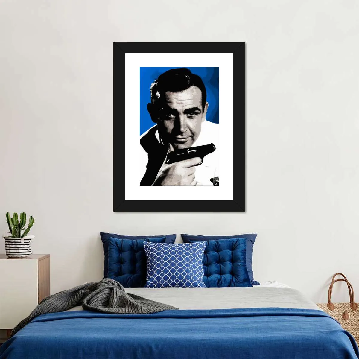 007 Sean Connery Illustration III Wall Art