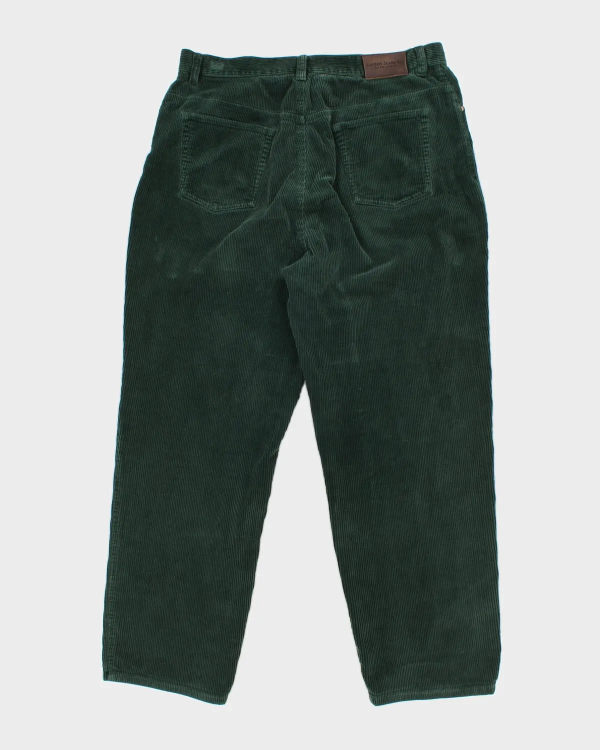 00s Ralph Lauren Green Corduroy Trousers - W36 L29
