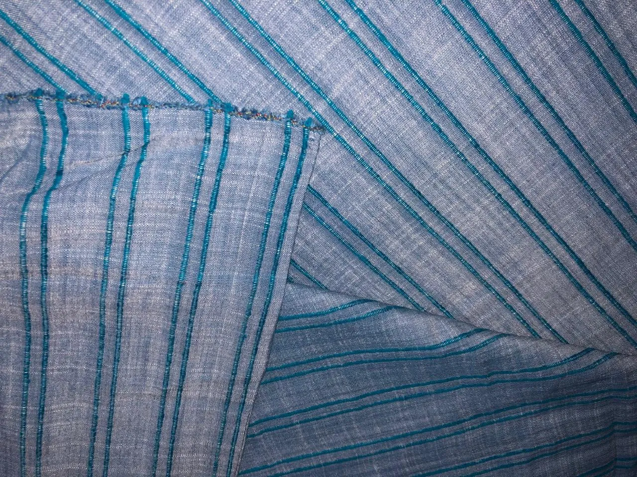 100% Cotton Chambray by Arvind Mills 58" wide available in 2 colors  BLUE and PINK
