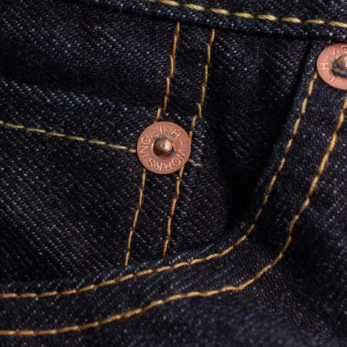 14oz Selvedge Denim Slim Tapered Jeans - Indigo