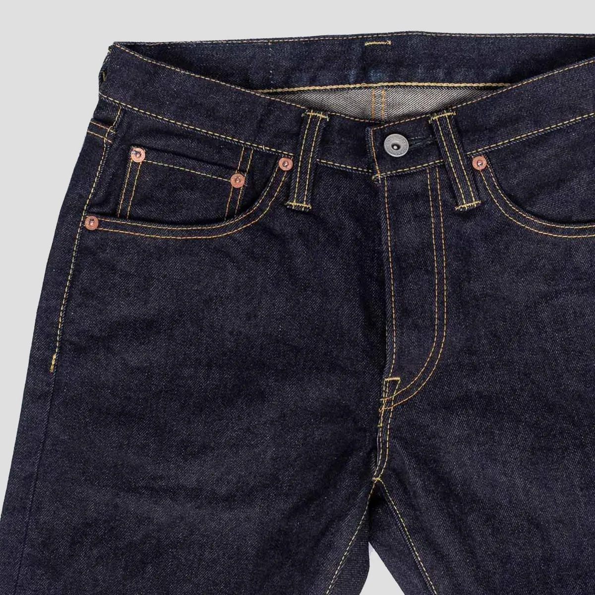 14oz Selvedge Denim Slim Tapered Jeans - Indigo