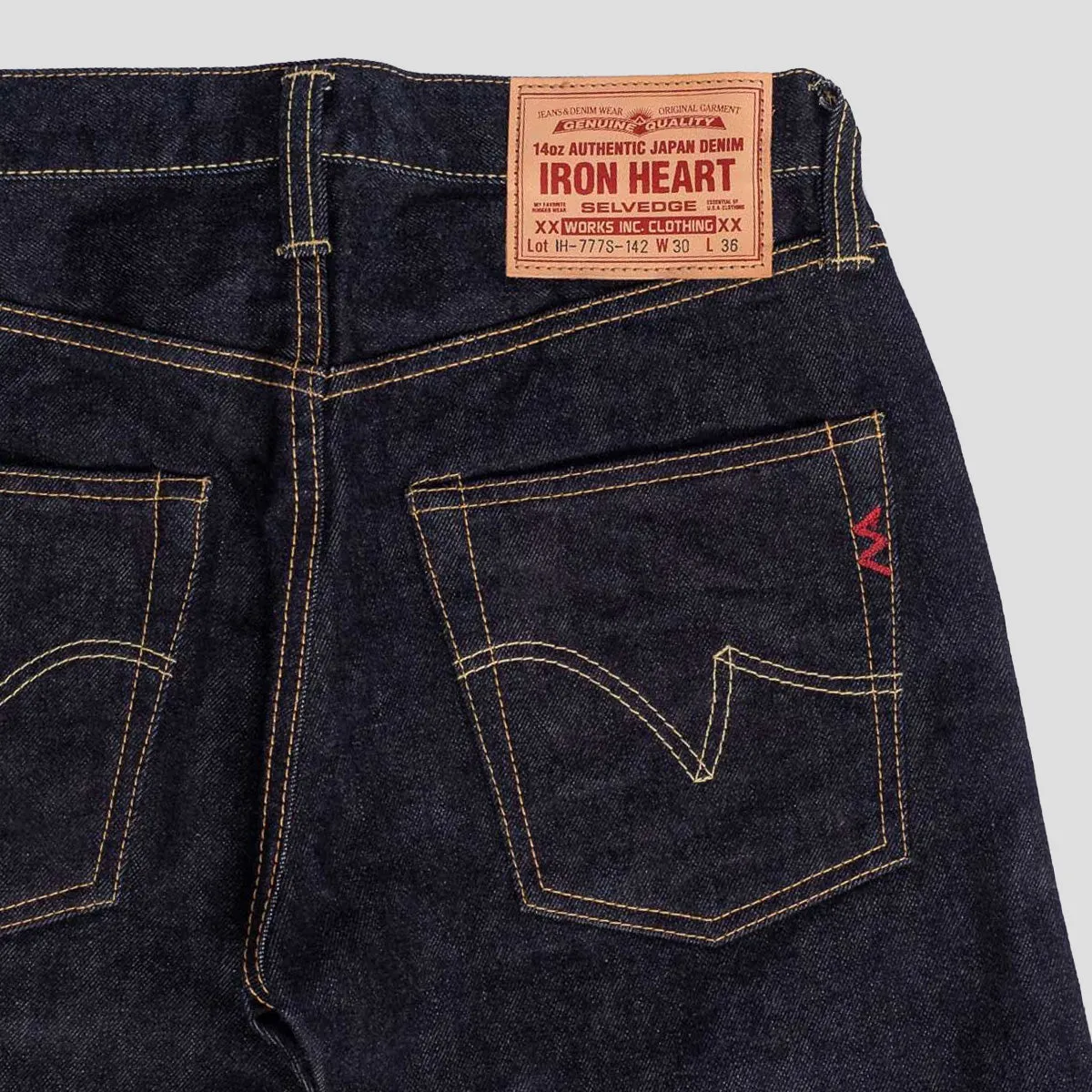 14oz Selvedge Denim Slim Tapered Jeans - Indigo