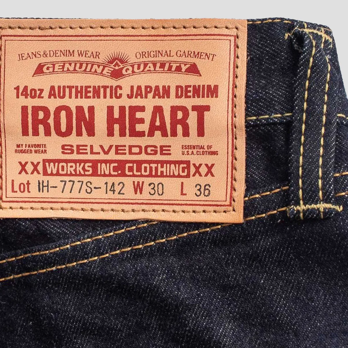14oz Selvedge Denim Slim Tapered Jeans - Indigo