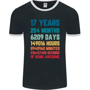 17th Birthday 17 Year Old Mens Ringer T-Shirt FotL