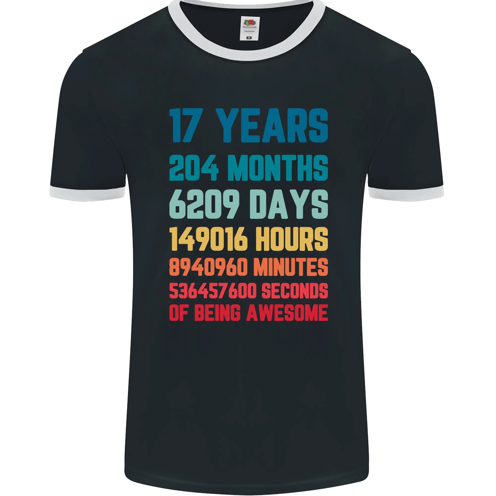 17th Birthday 17 Year Old Mens Ringer T-Shirt FotL