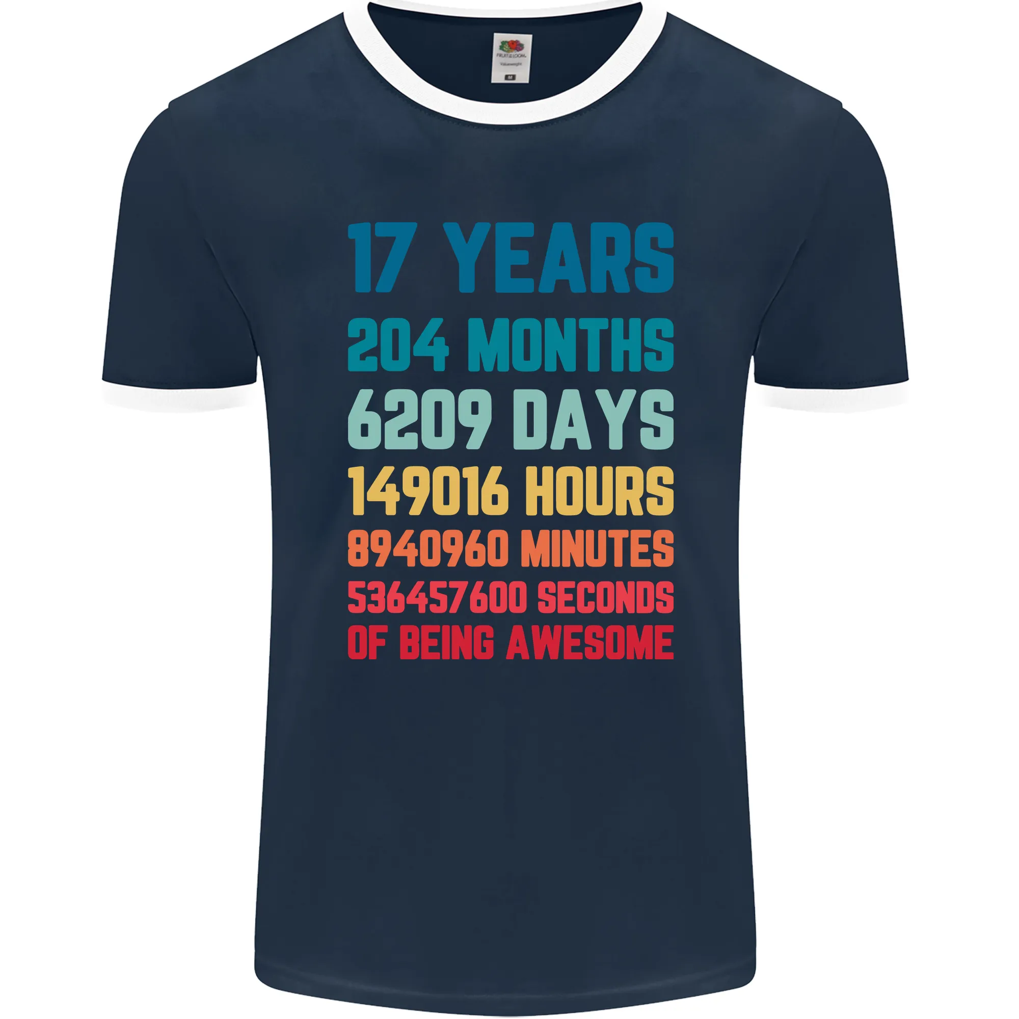 17th Birthday 17 Year Old Mens Ringer T-Shirt FotL