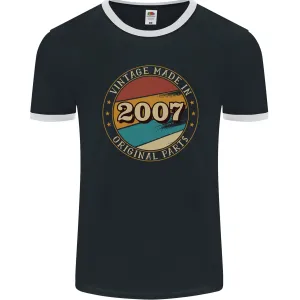17th Birthday  Vintage Made In 2007 Mens Ringer T-Shirt FotL