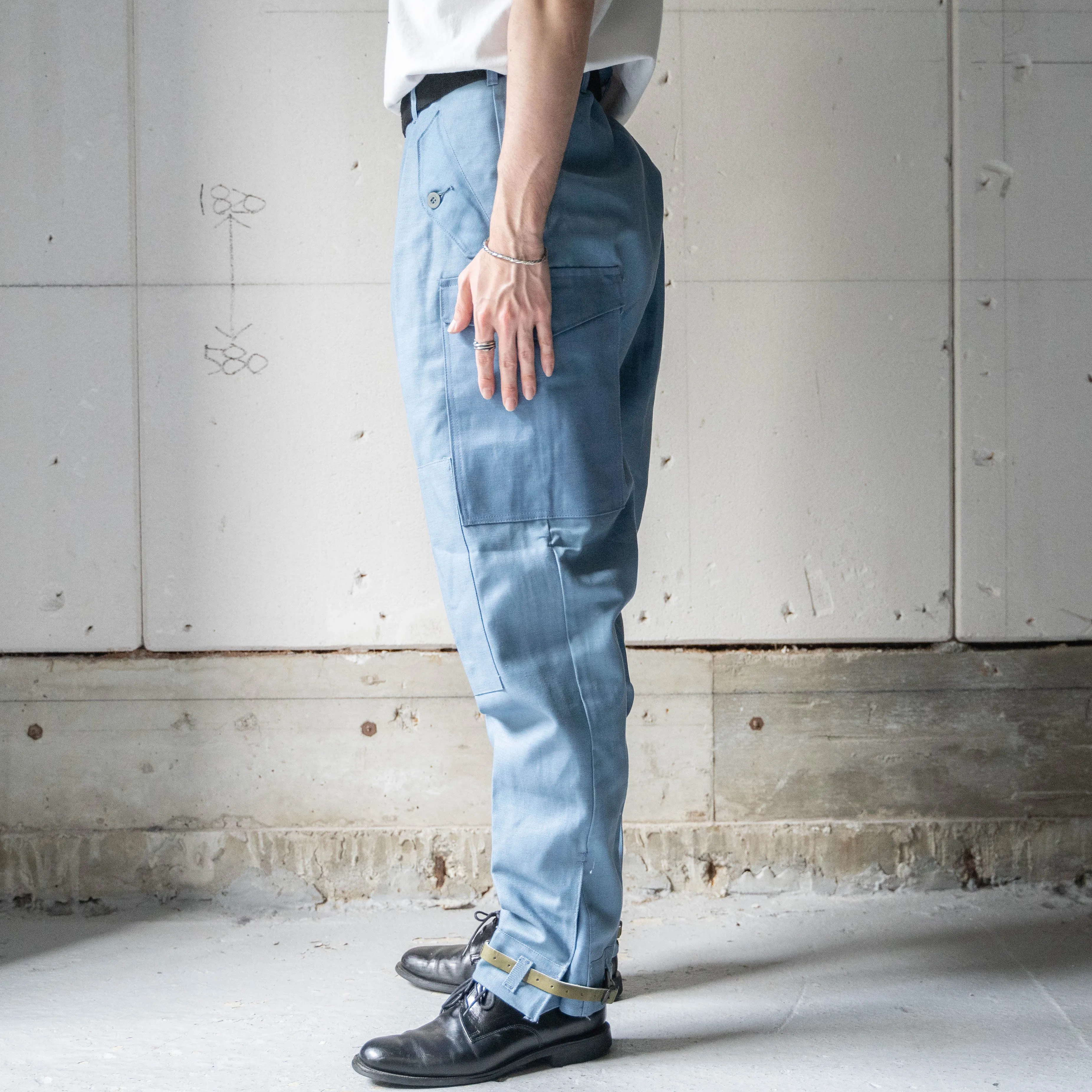 1960-70s Swedish military civilforsvar M59 field pants 'dead stock'