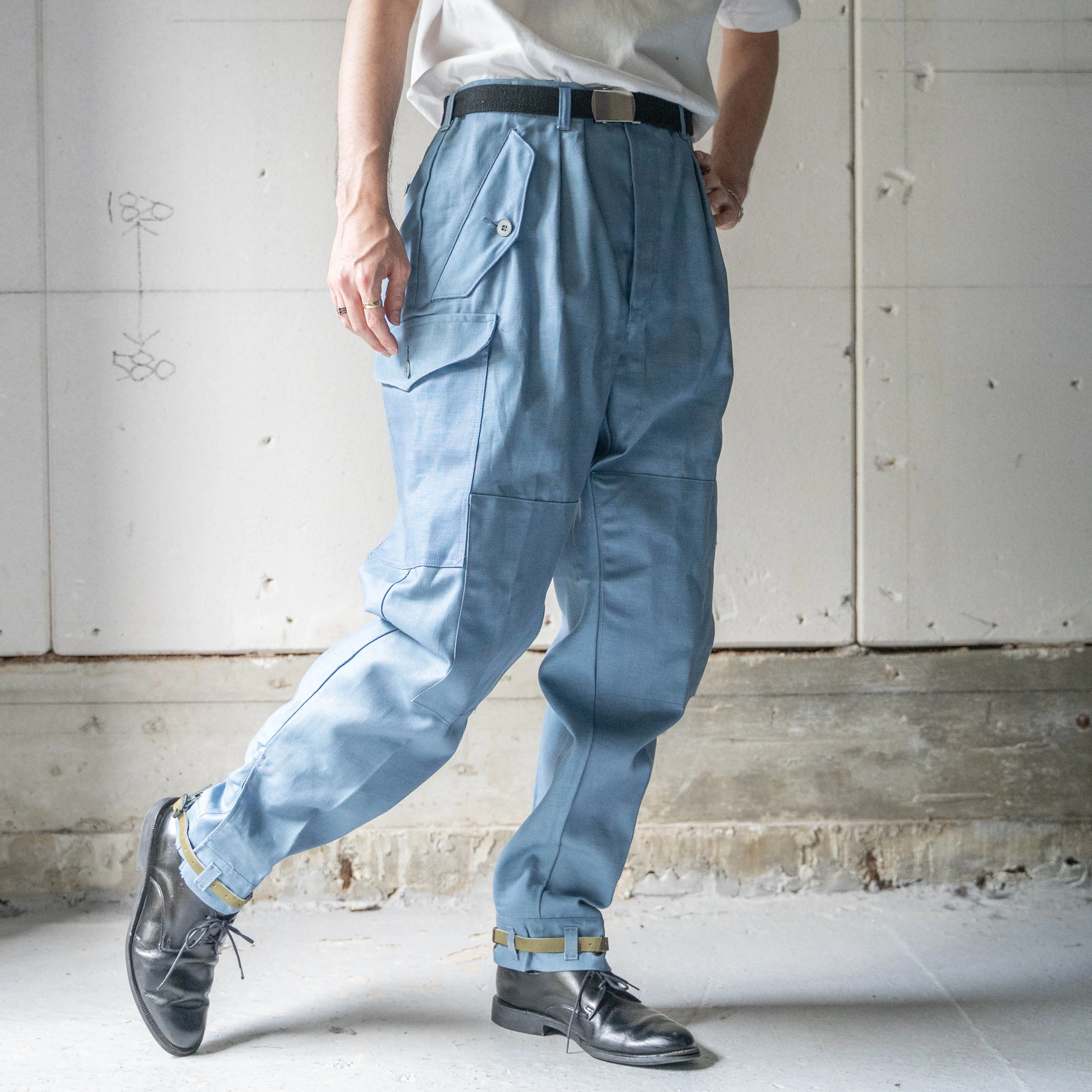 1960-70s Swedish military civilforsvar M59 field pants 'dead stock'
