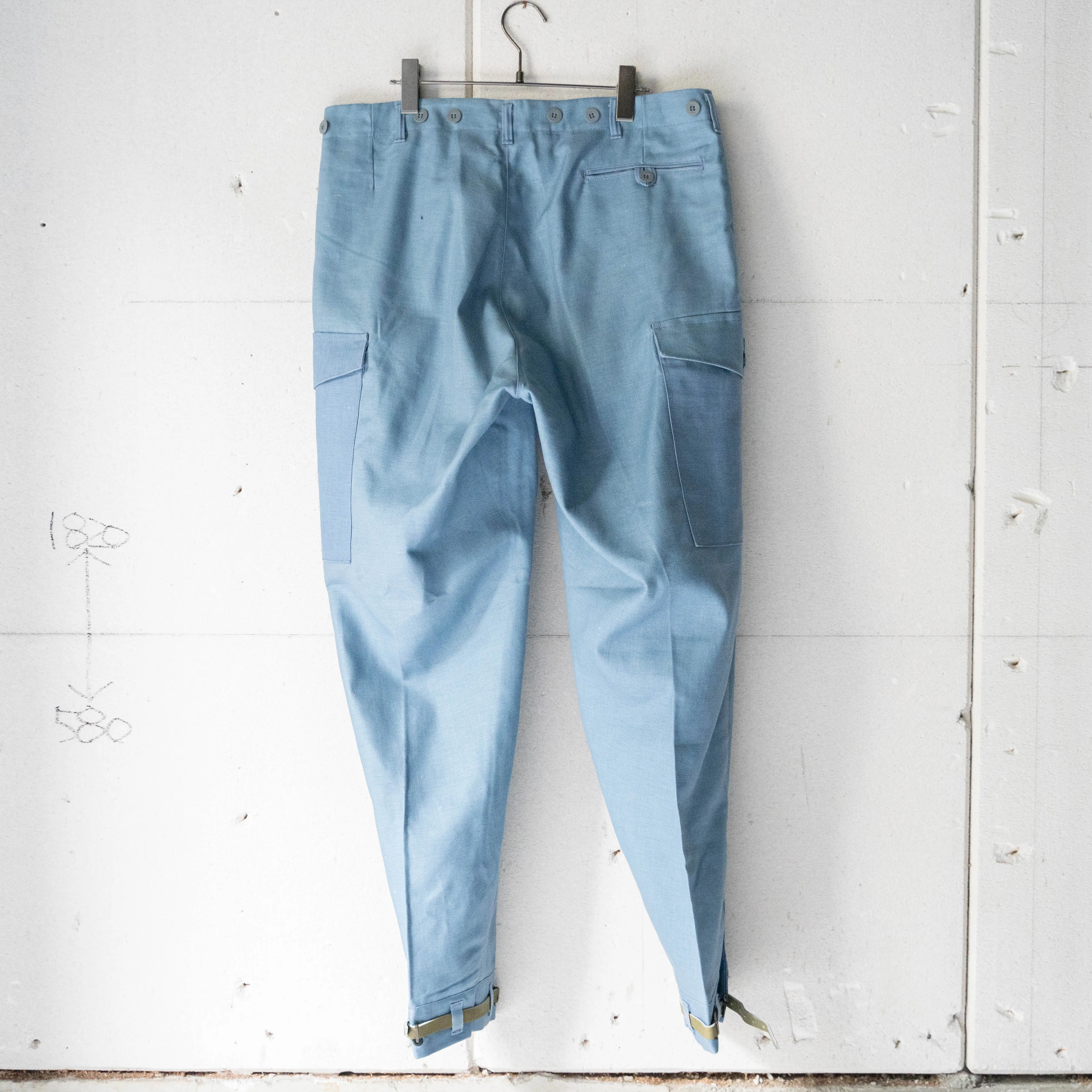 1960-70s Swedish military civilforsvar M59 field pants 'dead stock'