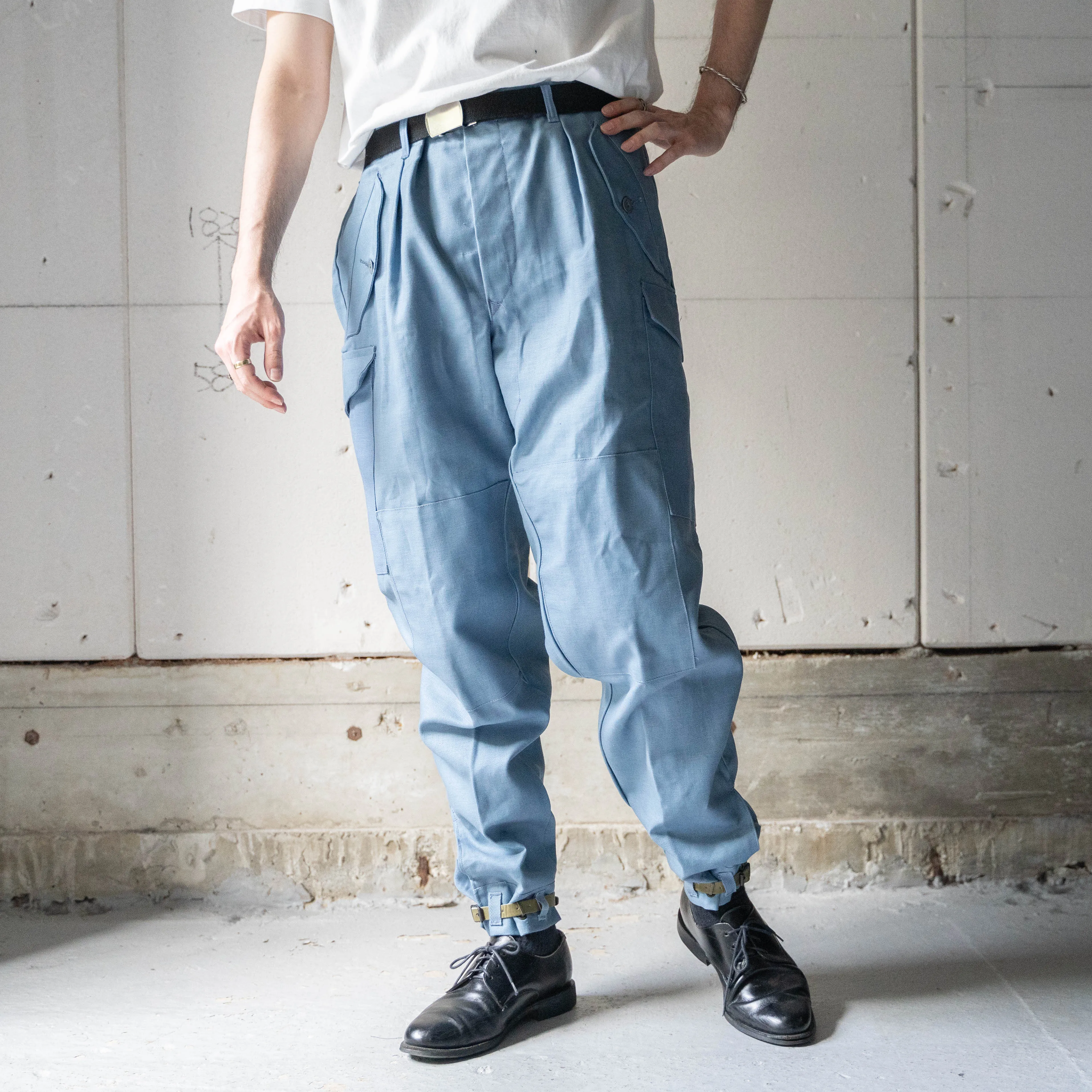 1960-70s Swedish military civilforsvar M59 field pants 'dead stock'