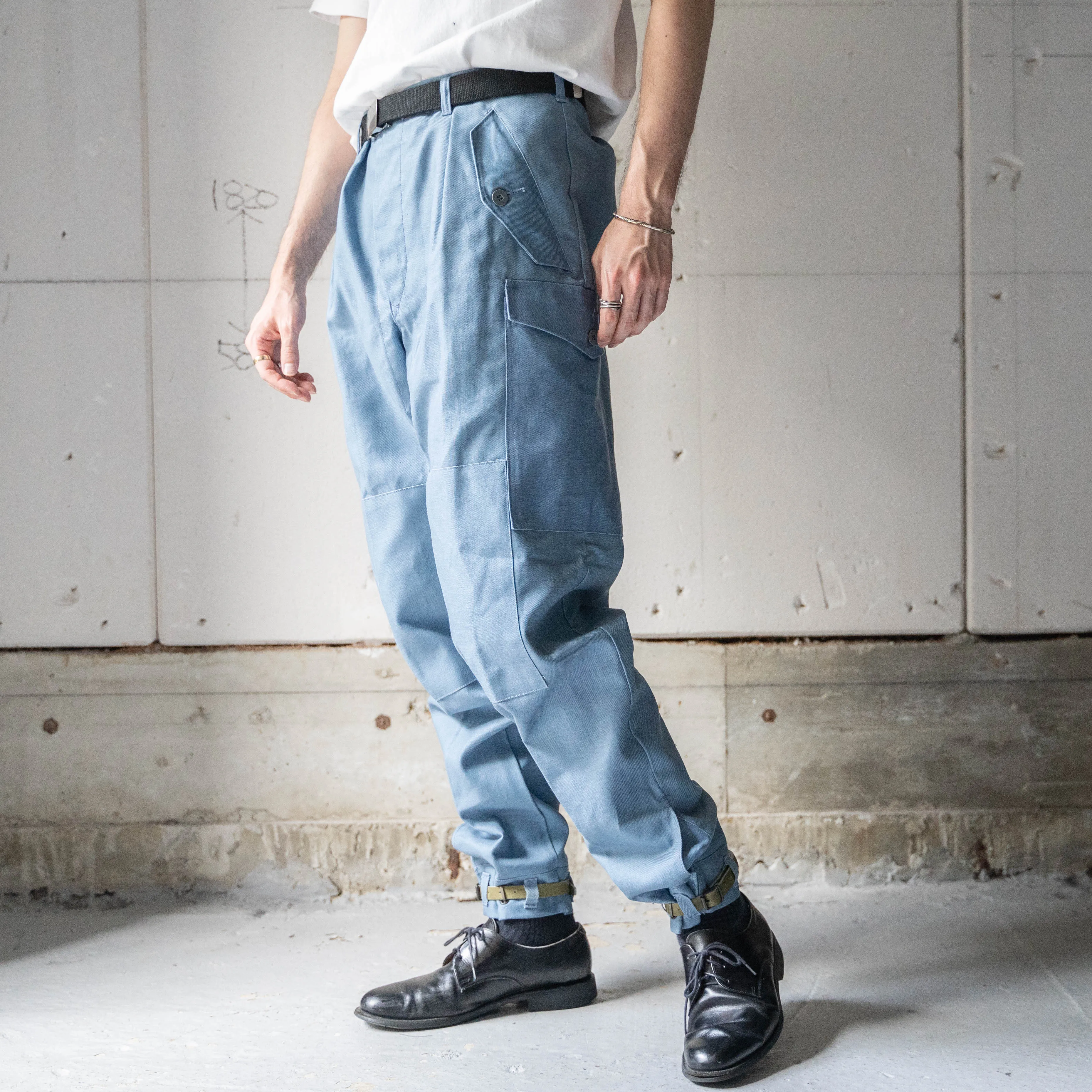 1960-70s Swedish military civilforsvar M59 field pants 'dead stock'