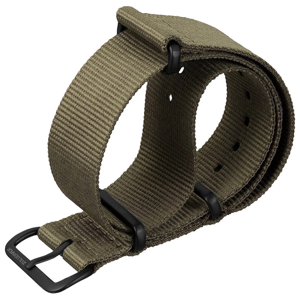 1973 British Military Watch Strap: CADET - Desert Sand, IP Black