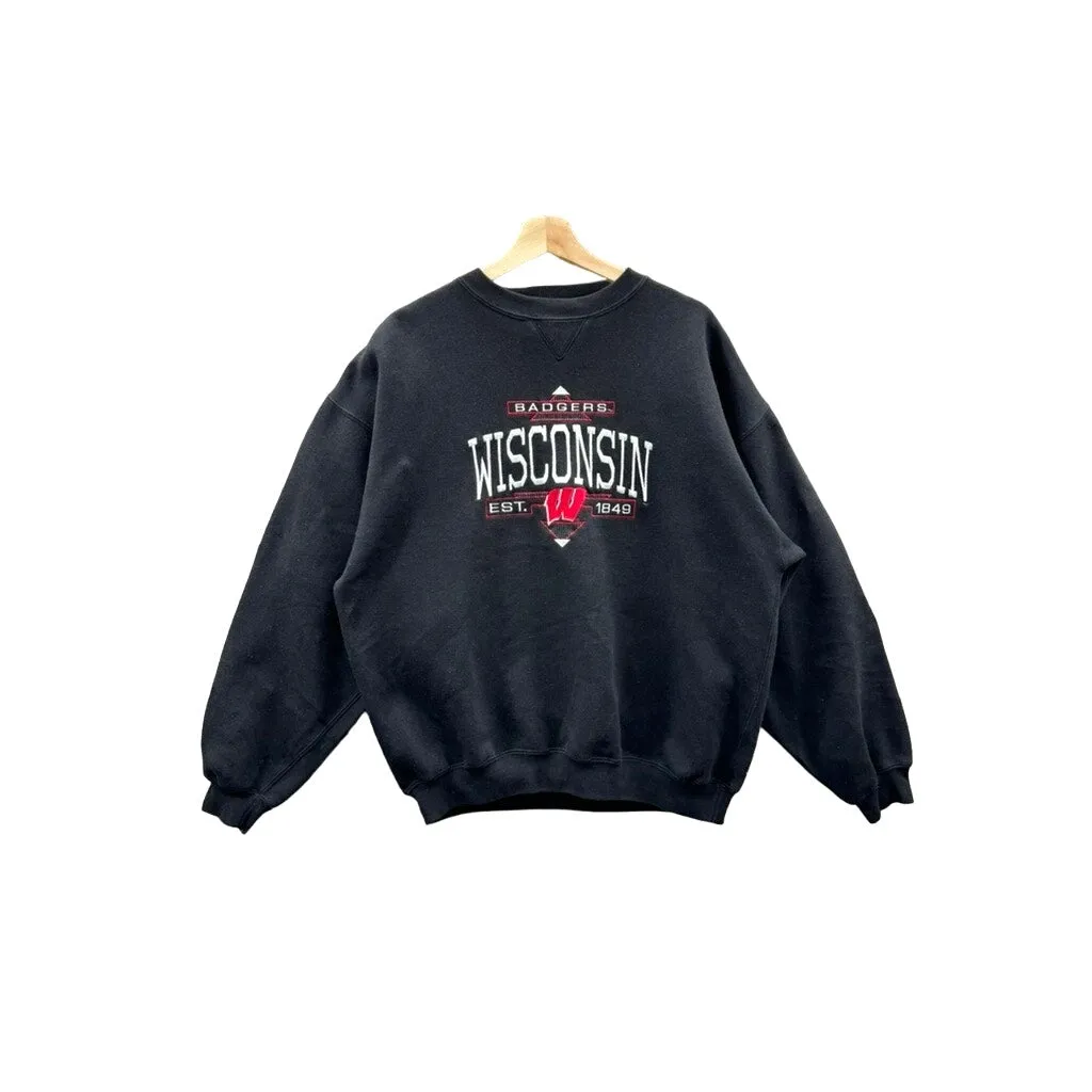 1990's Wisconsin University Badgers Embroidered Crewneck