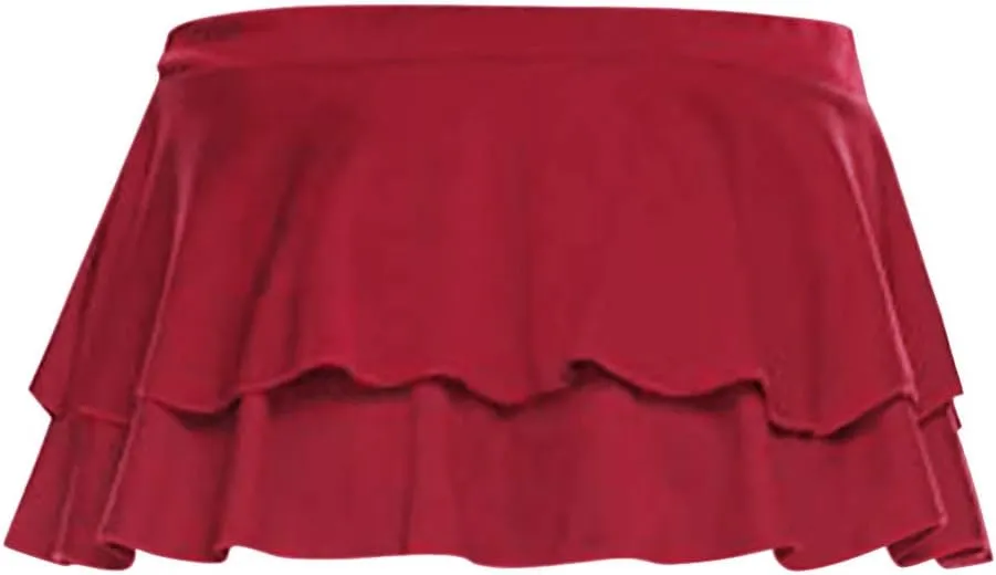 2 in 1 High Waisted Running Skirts with Shorts for Women Flowy Golf Skorts Running Shorts Yoga Skorts Fitness Skorts