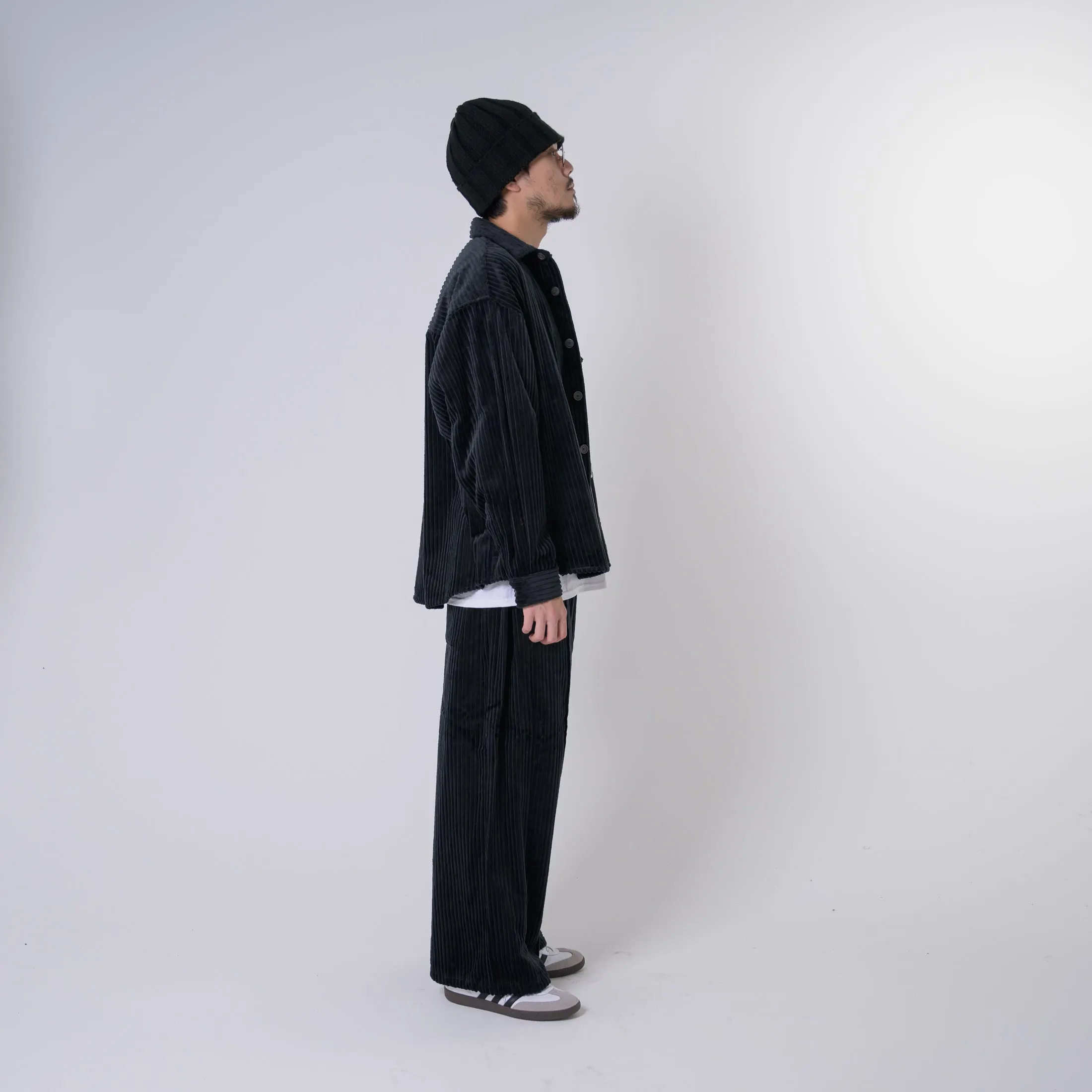 [2024 AW] EFFECTEN / Toggle Button Corduroy Shirts
