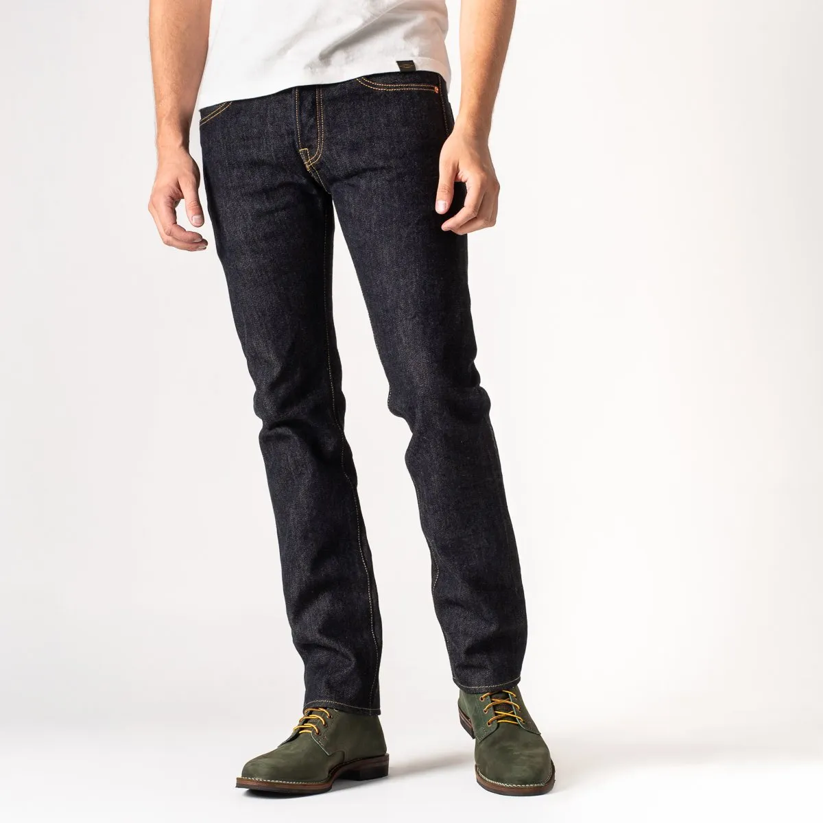 21 oz Selvedge Denim Super Slim Tapered Jeans - Indigo IH-777S-21