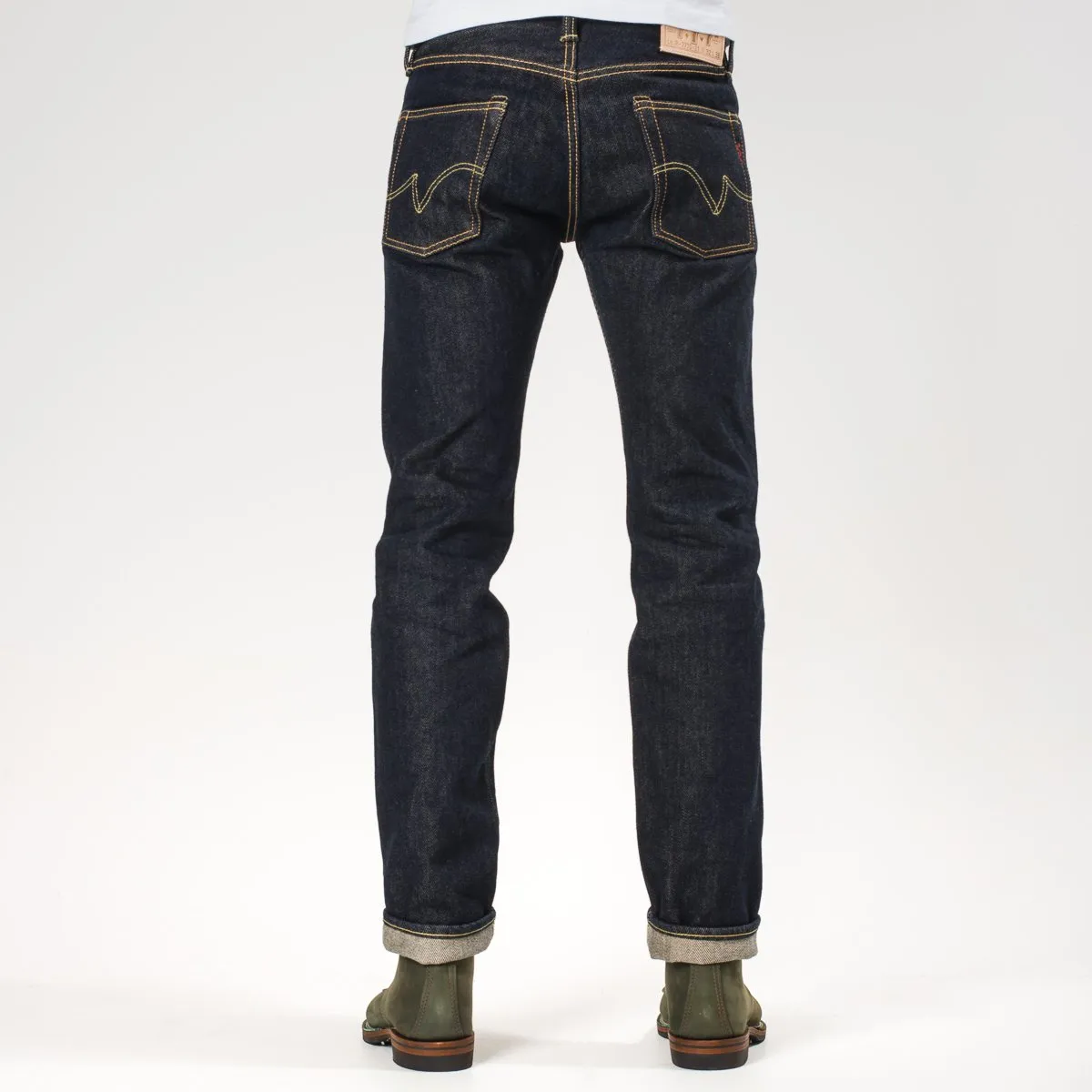 21 oz Selvedge Denim Super Slim Tapered Jeans - Indigo IH-777S-21