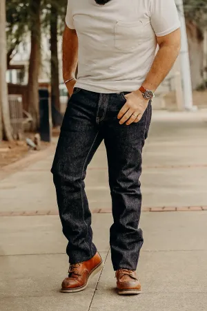 21 oz Selvedge Denim Super Slim Tapered Jeans - Indigo IH-777S-21