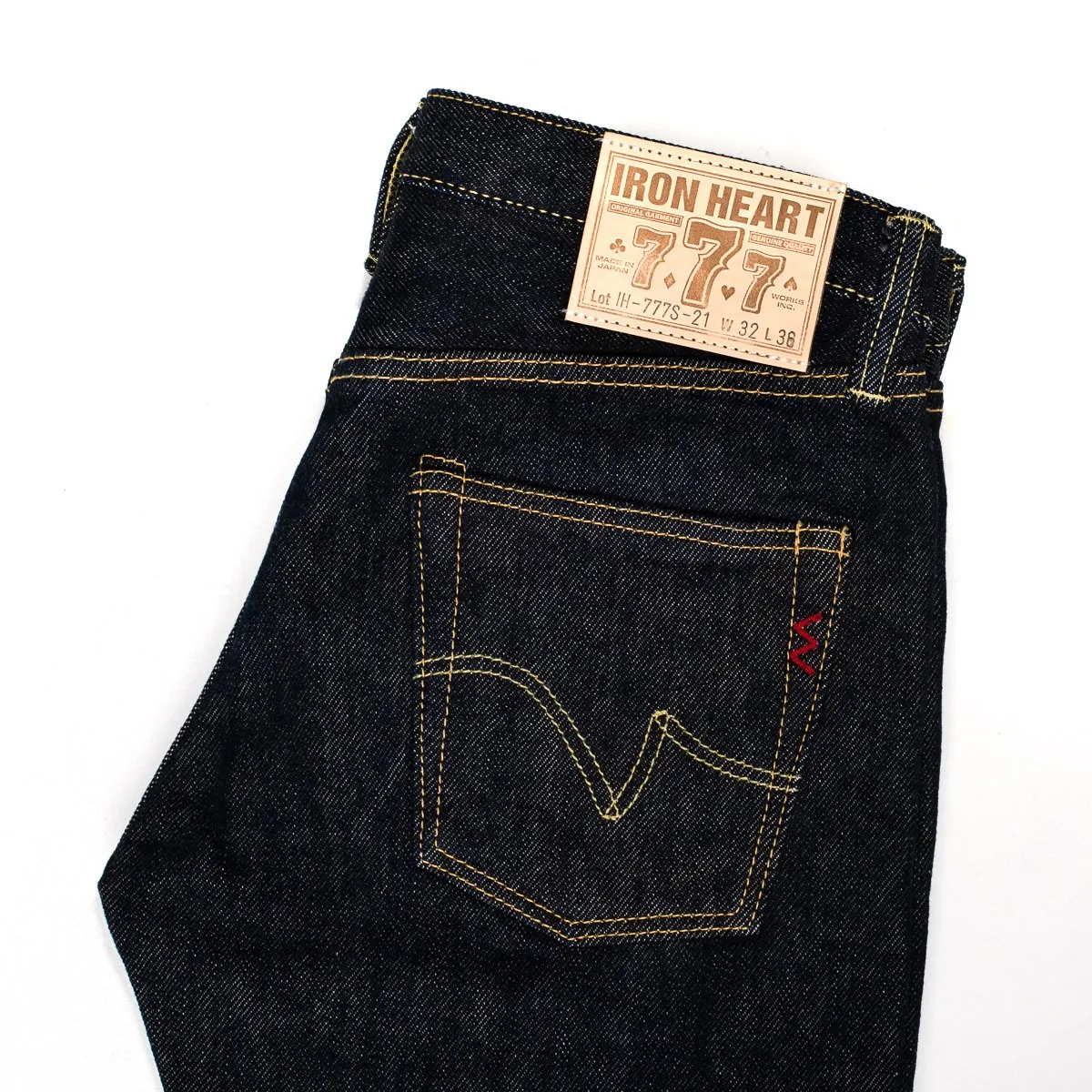 21 oz Selvedge Denim Super Slim Tapered Jeans - Indigo IH-777S-21