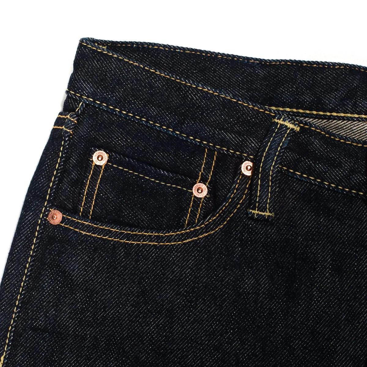 21 oz Selvedge Denim Super Slim Tapered Jeans - Indigo IH-777S-21