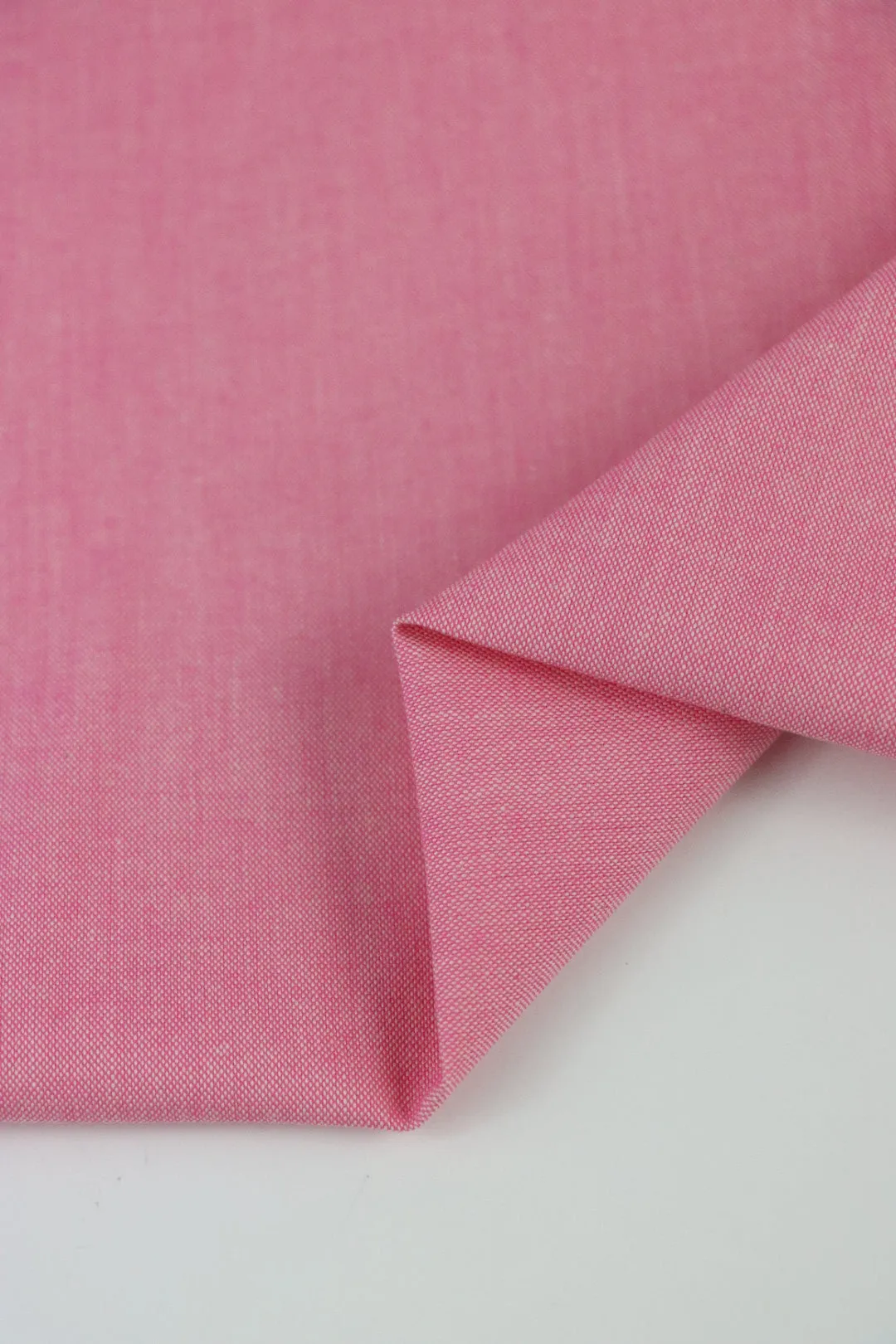 24IN REMNANT; Perfect Pink 100% Cotton Chambray
