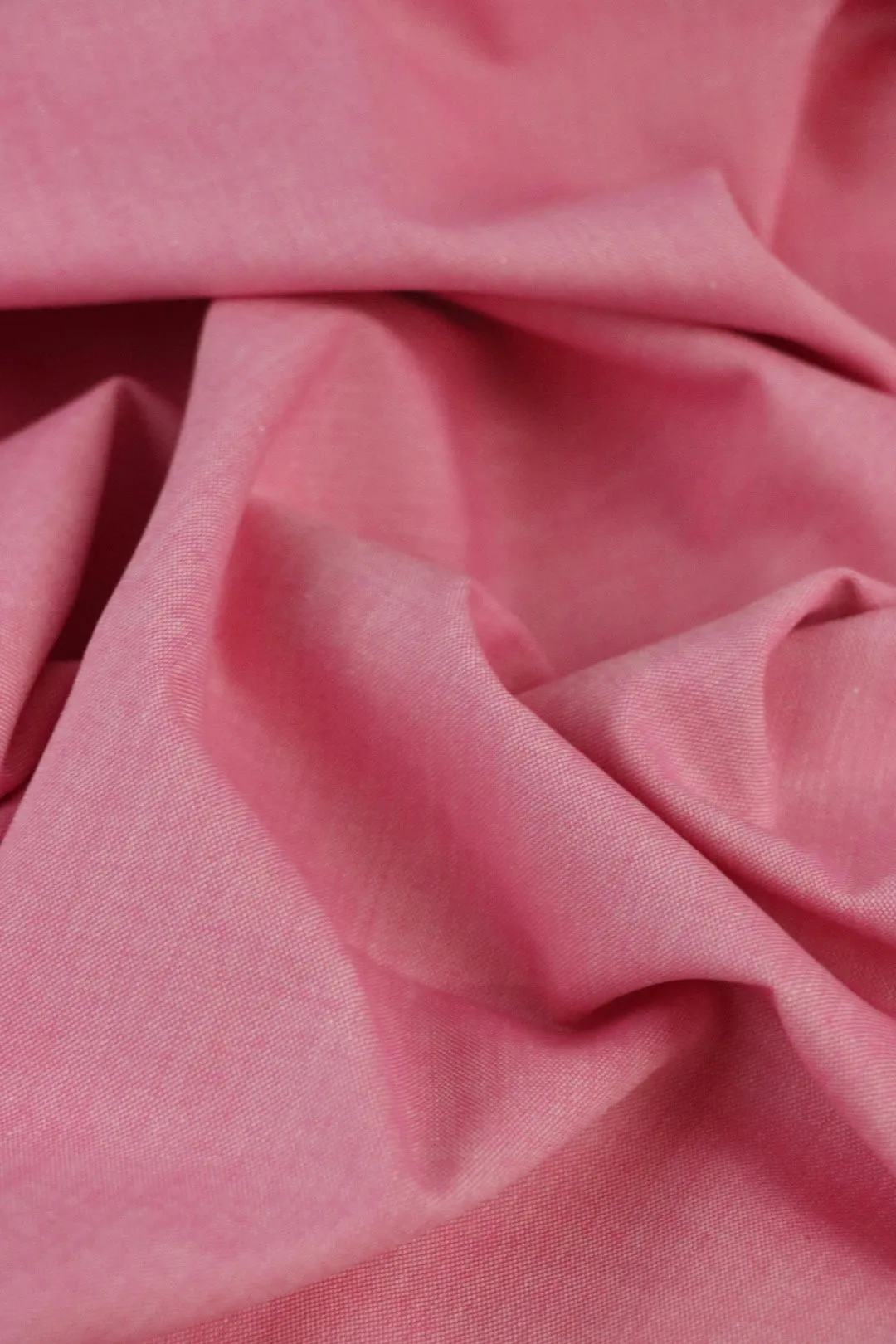 24IN REMNANT; Perfect Pink 100% Cotton Chambray