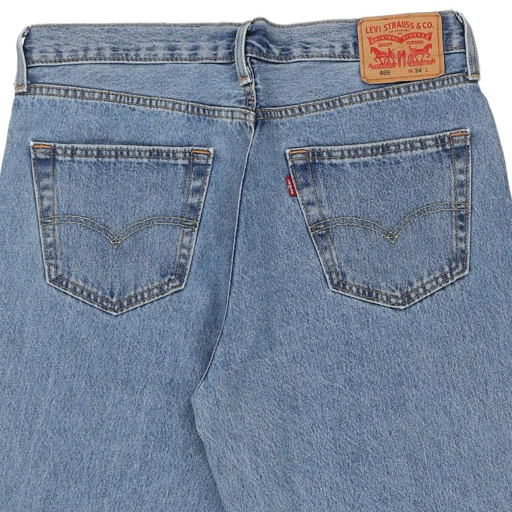 469 Levis Denim Shorts - 34W 12L Blue Cotton