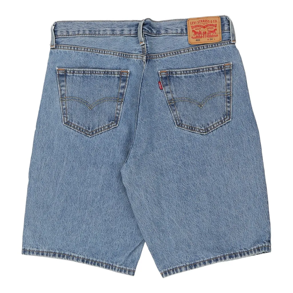 469 Levis Denim Shorts - 34W 12L Blue Cotton