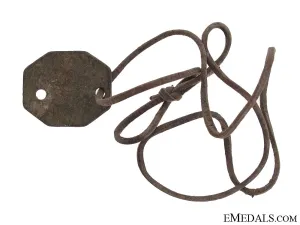 4Th Bat. Dog Tag Of Military Medal Recipient