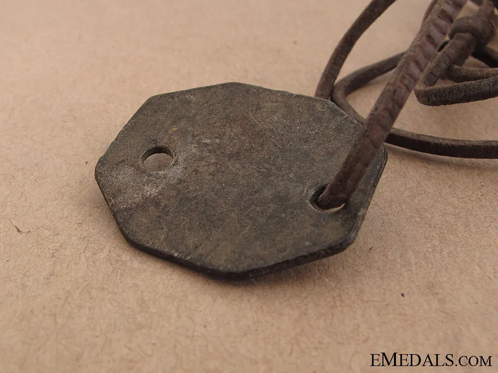 4Th Bat. Dog Tag Of Military Medal Recipient
