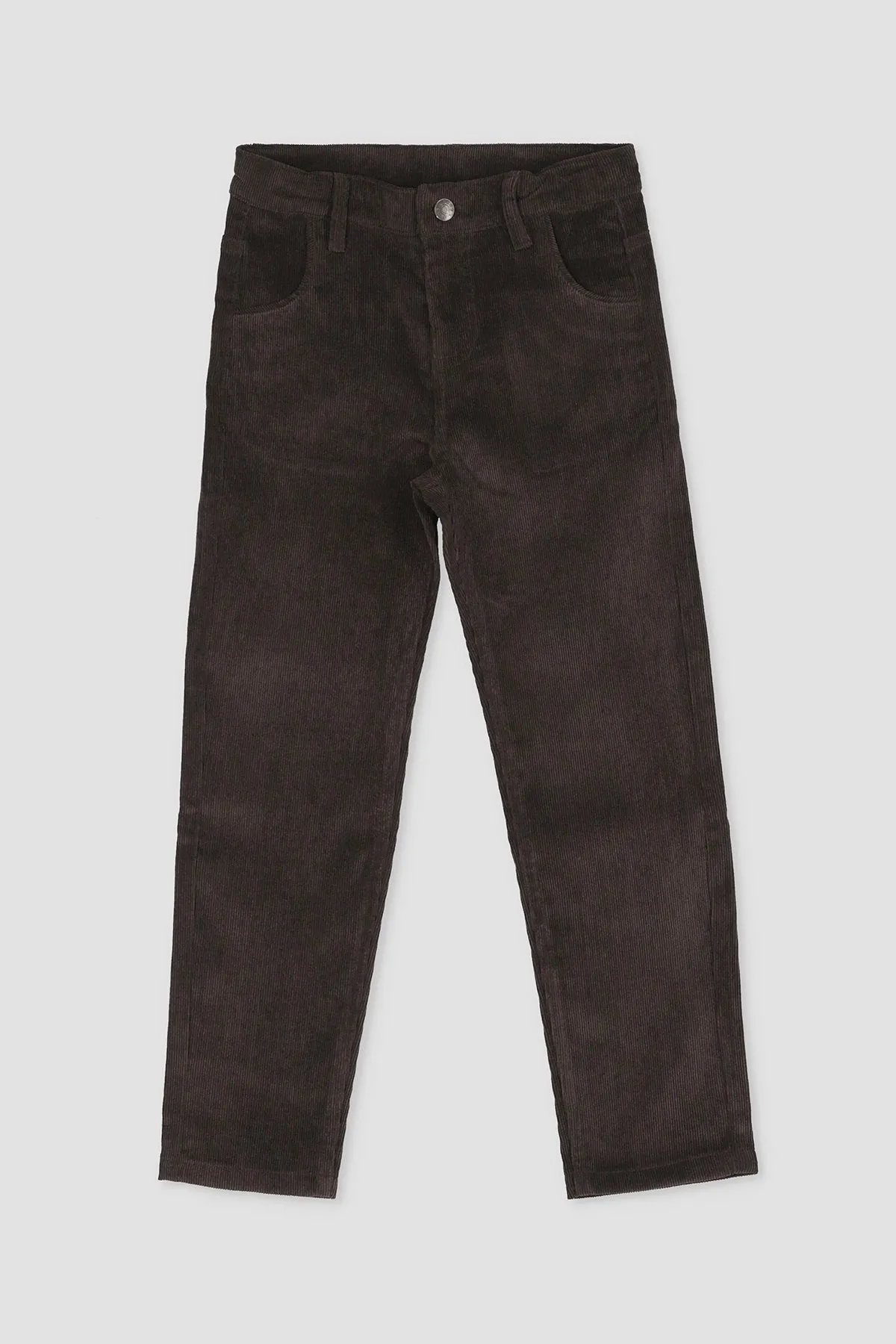 5 Pockets Corduroy Pant For Boy - Brown