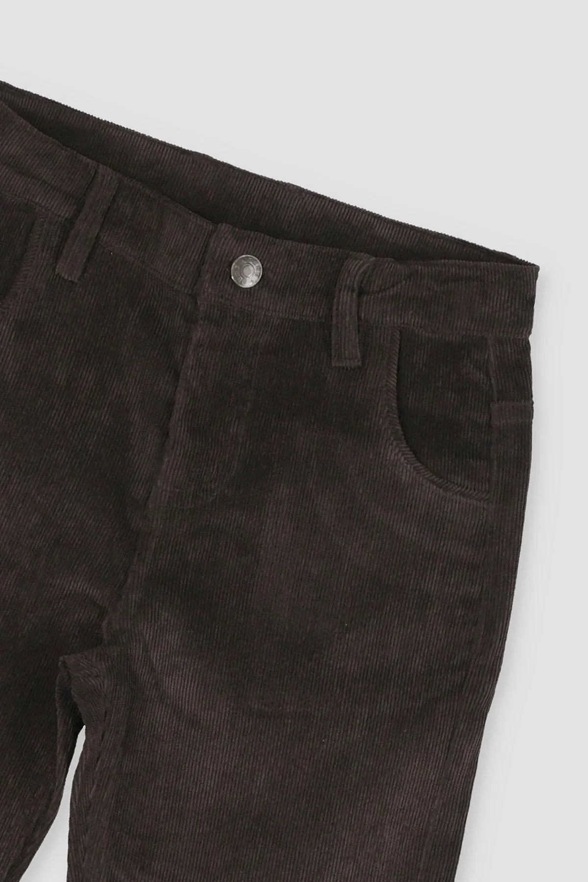 5 Pockets Corduroy Pant For Boy - Brown