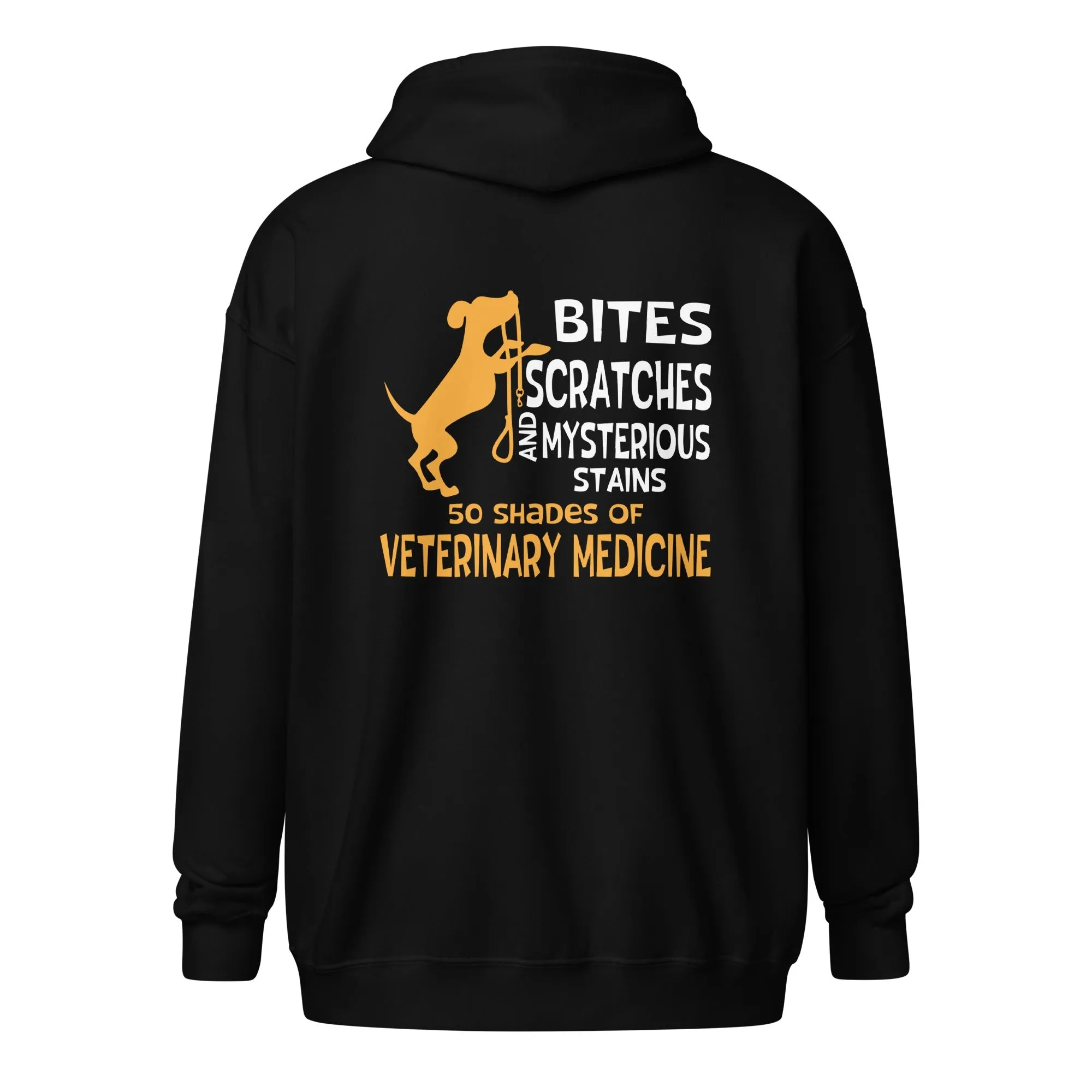 50 Shades of Veterinary Medicine Unisex heavy blend zip hoodie