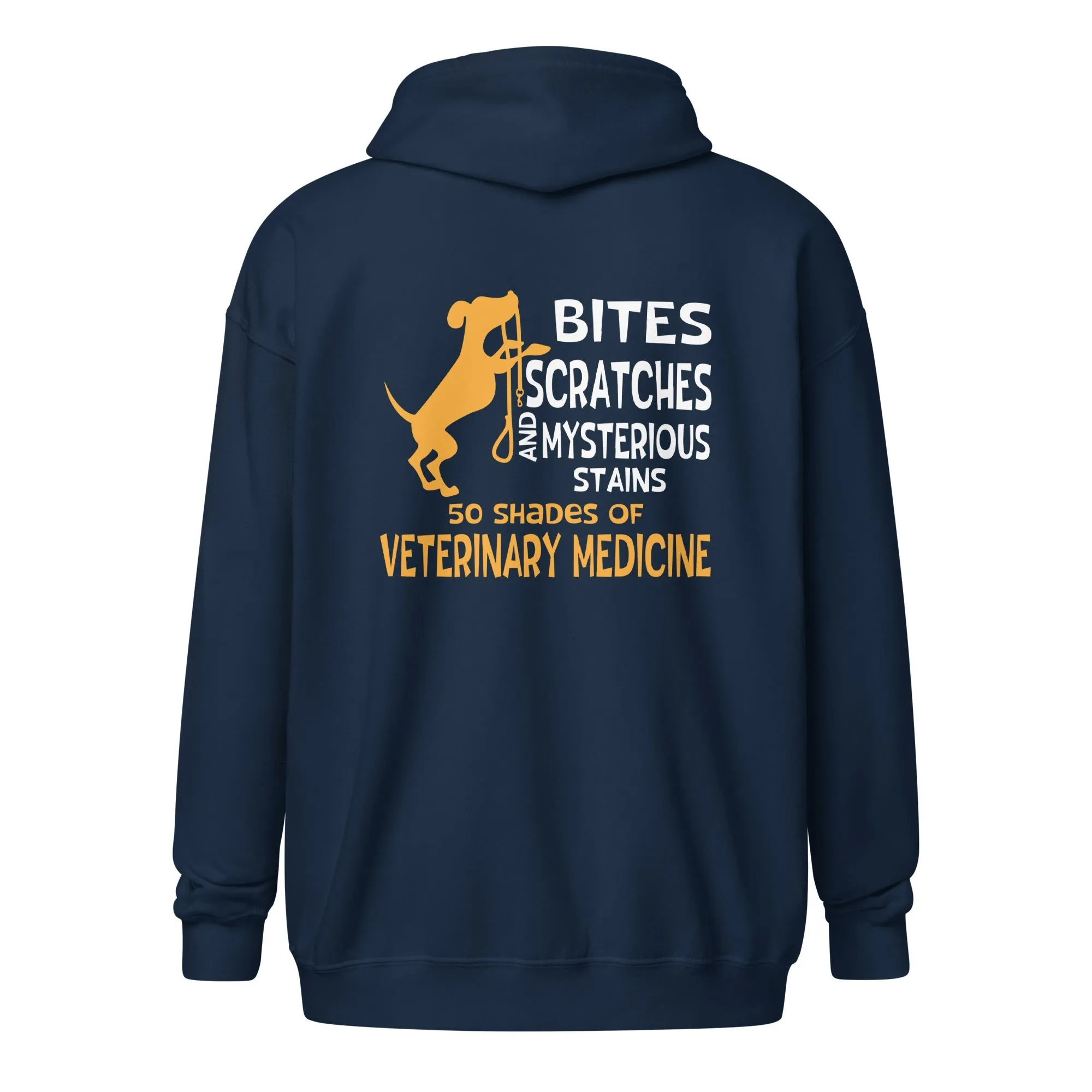 50 Shades of Veterinary Medicine Unisex heavy blend zip hoodie