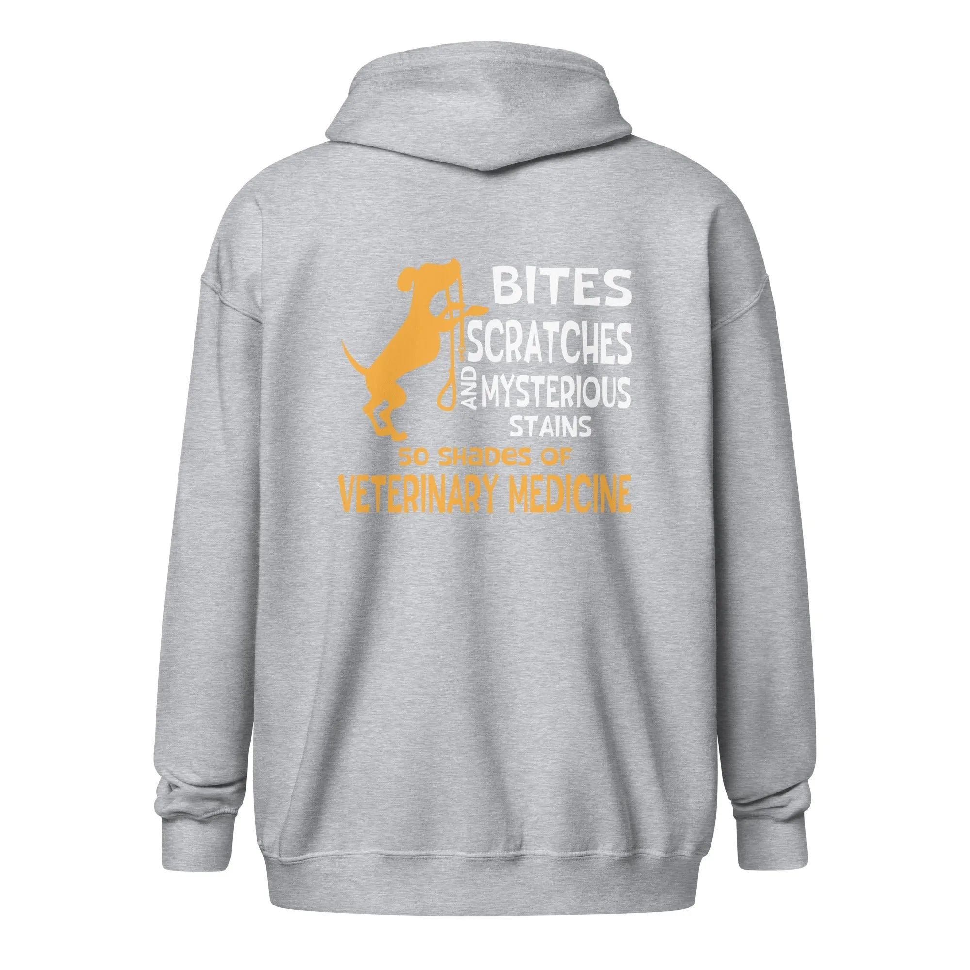 50 Shades of Veterinary Medicine Unisex heavy blend zip hoodie