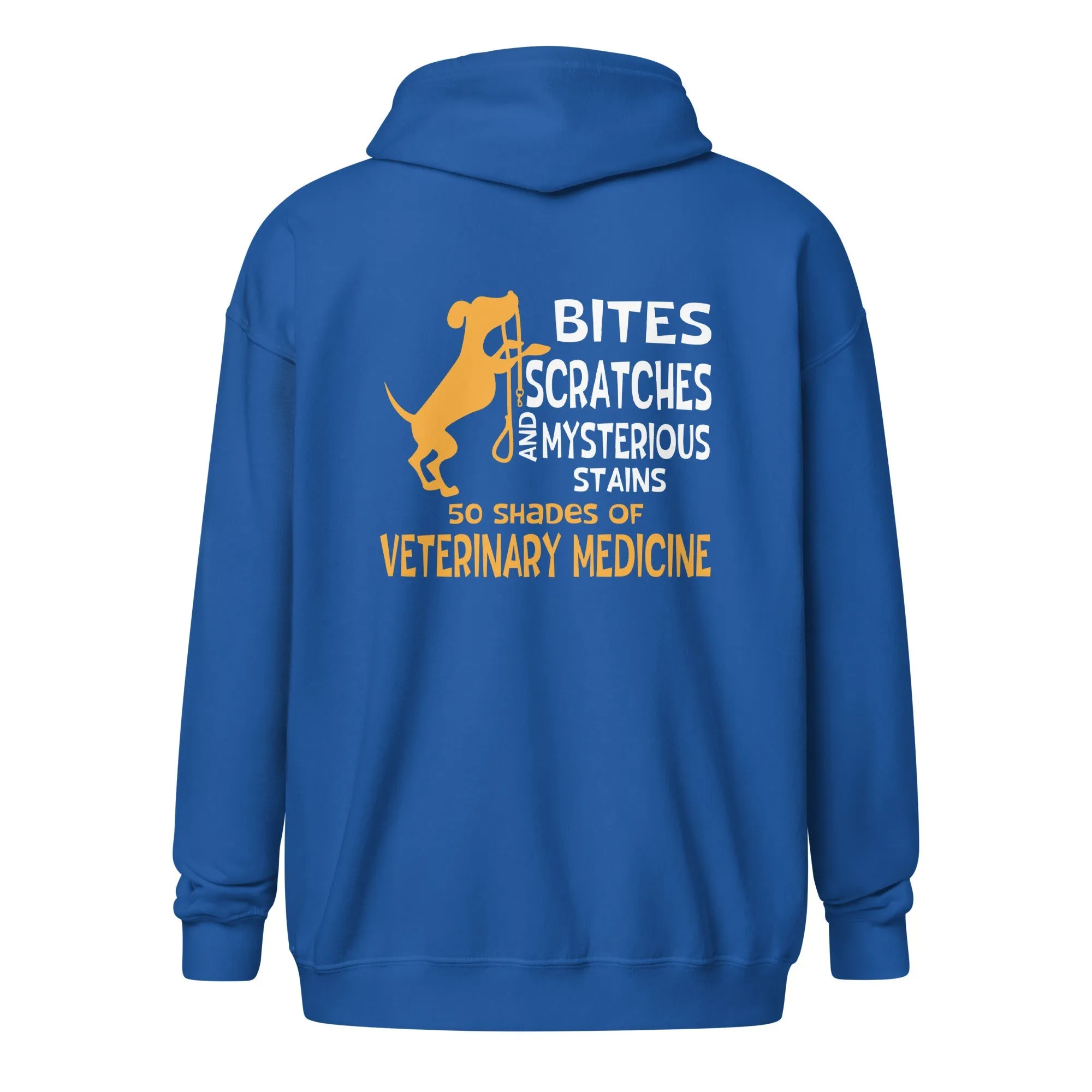 50 Shades of Veterinary Medicine Unisex heavy blend zip hoodie
