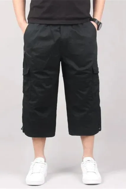 5XL Plus Size Under Knee Outdoor Men's Cargo Shorts