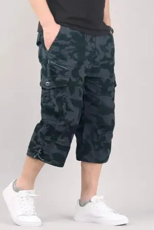 5XL Plus Size Under Knee Outdoor Men's Cargo Shorts